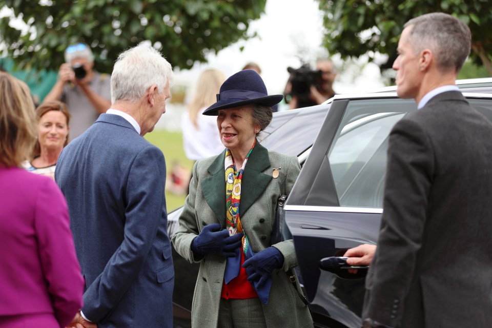 The Princess Royal attended the Riding for the Disabled Association (RDA) National Championships in Gloucestershire