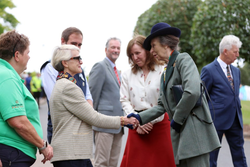 The senior royal was met by the association's chairwoman Helena Vega Lozano and chief executive Michael Bishop