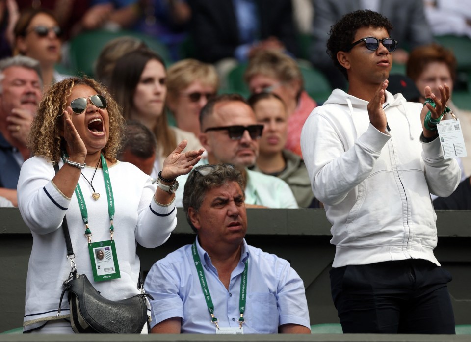 Her parents introduced her to tennis