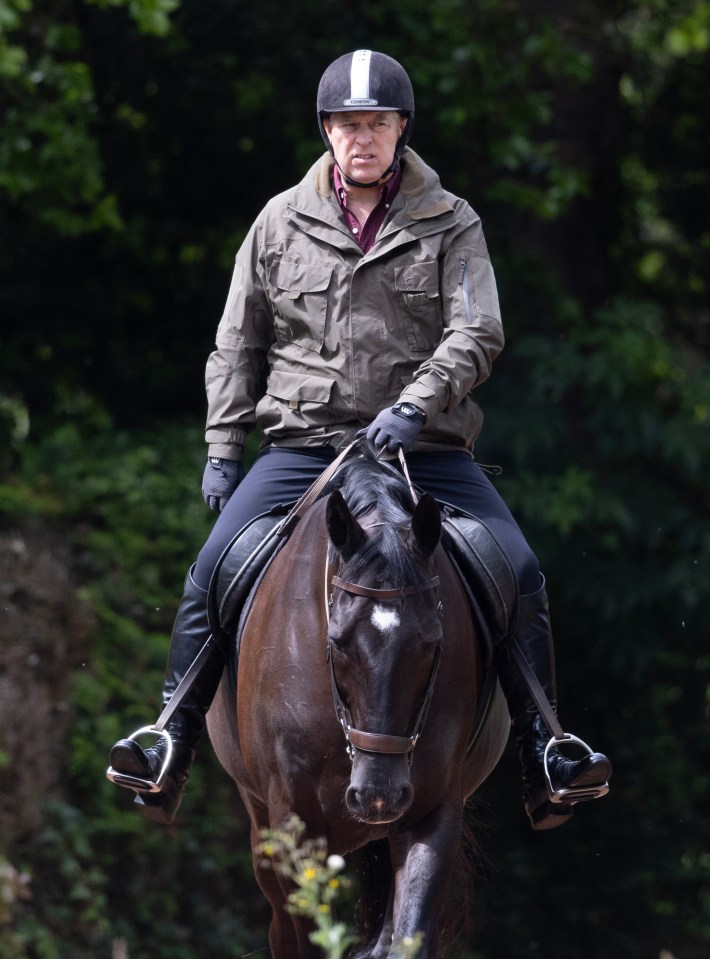 Prince Andrew lives at the £30million Royal Lodge in Windsor Great Park, Berkshire