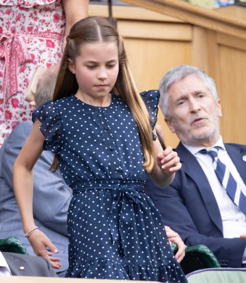 Princess Charlotte wore a friendship bracelet at the Wimbledon Men's Final