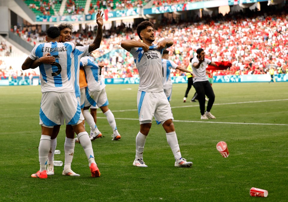 The football team, meanwhile saw their national anthem booed and were later chased down the tunnel by pitch invaders during their match with Morocco. It is not known whether any of the scenes were related to the racist chant.