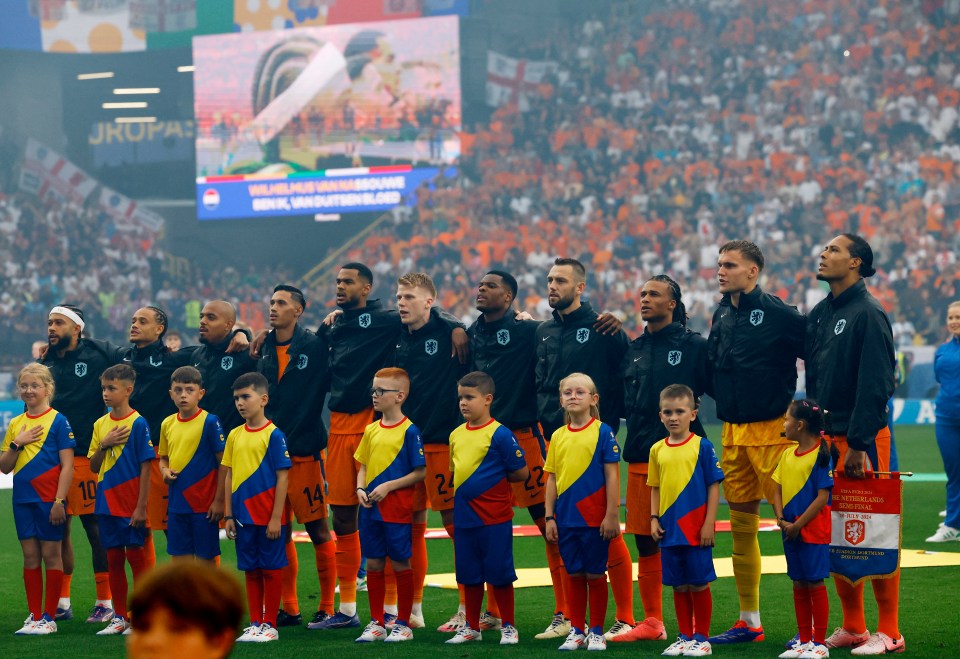 The Netherlands national anthem was gatecrashed by one young fan