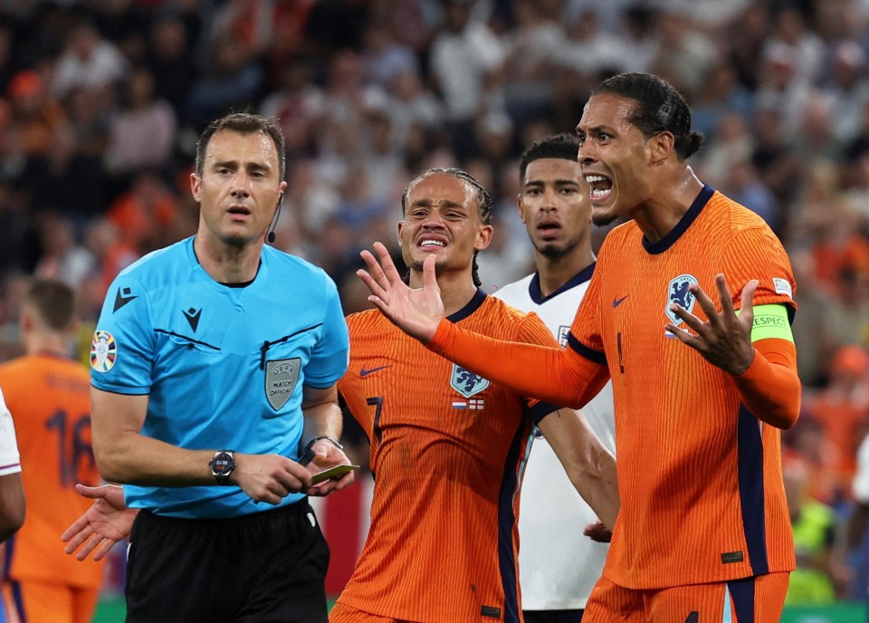 Virgil van Dijk was left fuming with the decision to award a penalty to England