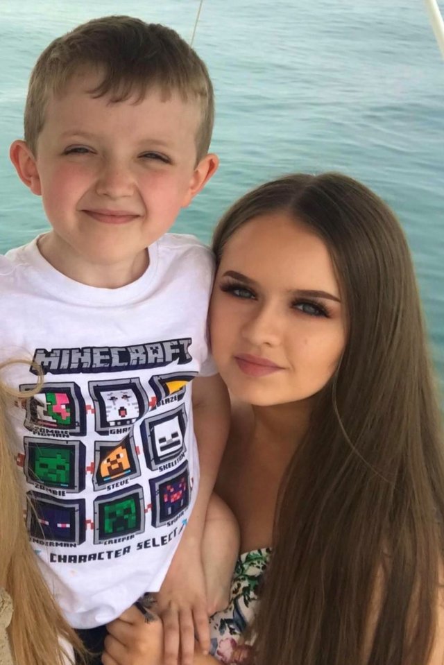 Rachael with her younger brother Ryan