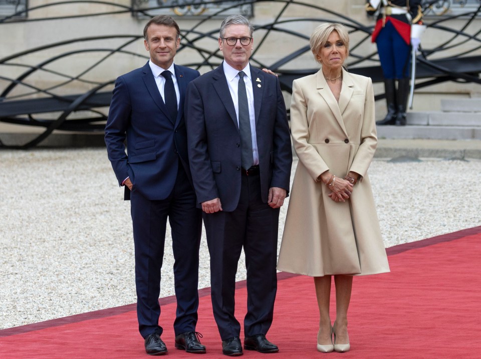 Starmer was invited to meet by French President Emmanuel Macron and his wife Brigitte