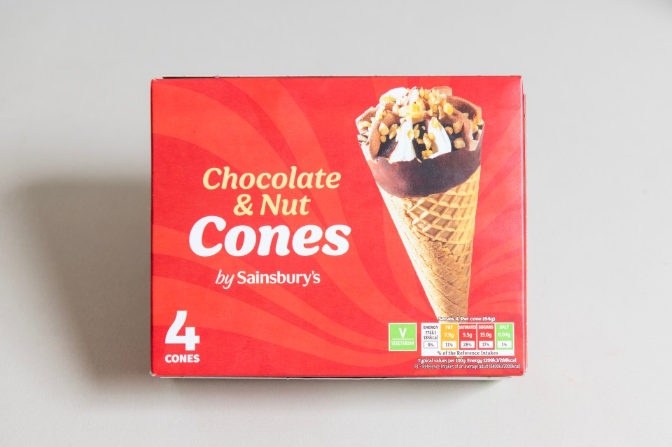 The only drawback with these Sainsbury's cones is that there are only 4