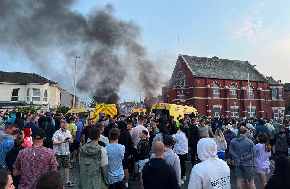 Hundreds descended on St Luke's Road