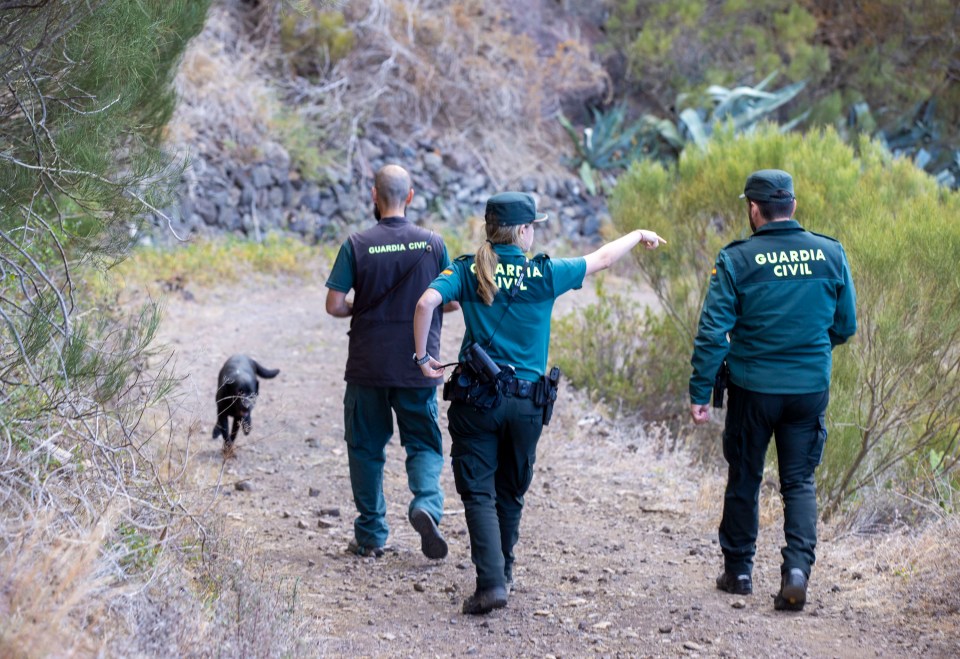 Specialist sniffer dogs were also drafted in