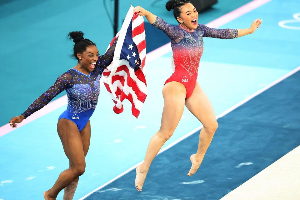 Simone Biles won THREE gold medals at the Paris Olympics for USA