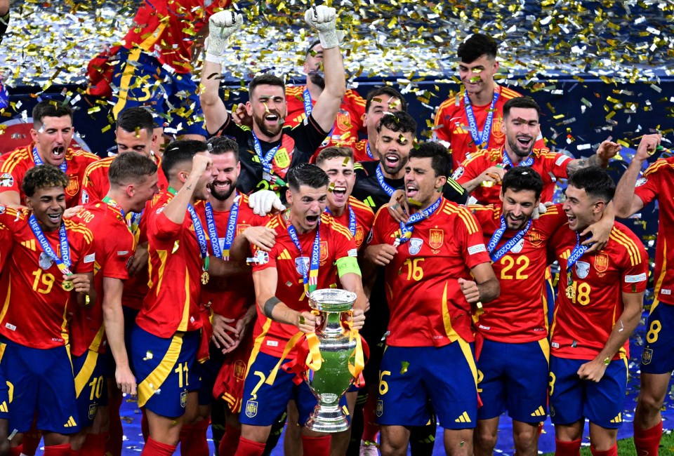 Spain were crowned European champions after beating England in Berlin