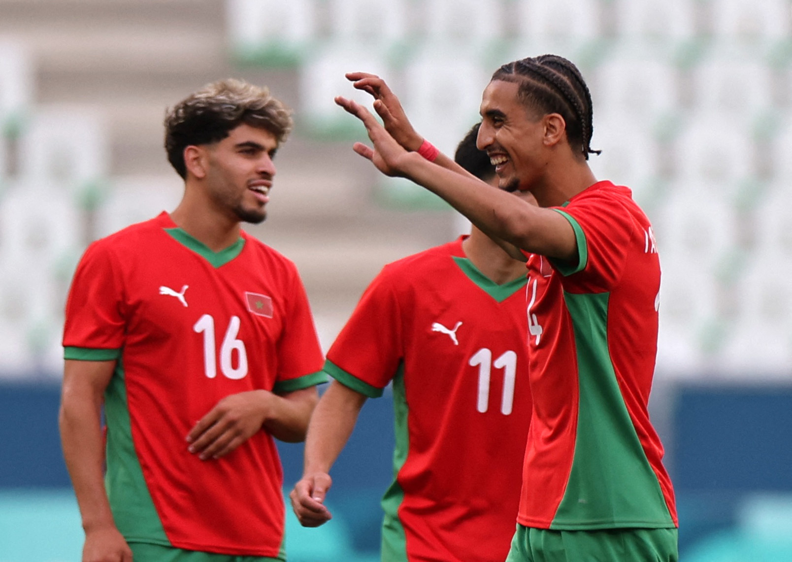 Morocco stars were delighted to run out 2-1 winners