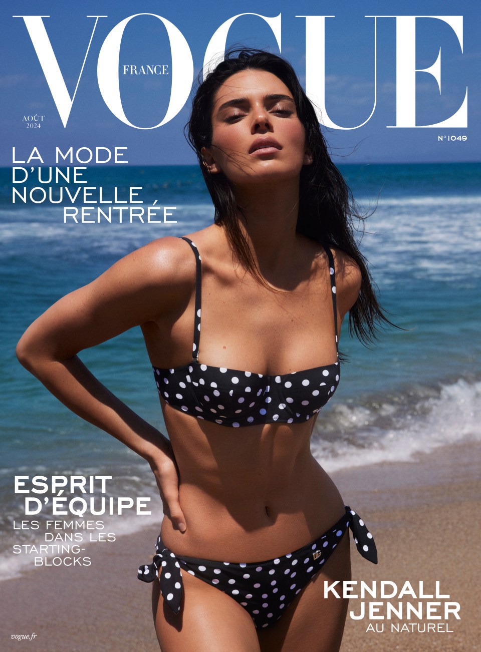 Kendall Jenner knocks spots off the competition on the cover of Vogue France