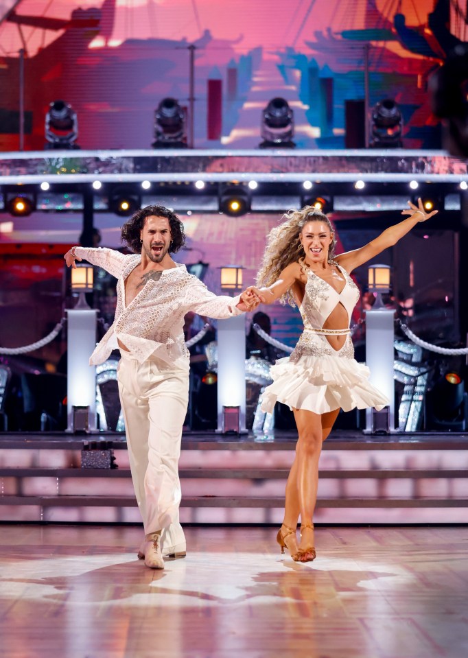 Graziano with dance partner Zara on the show last year