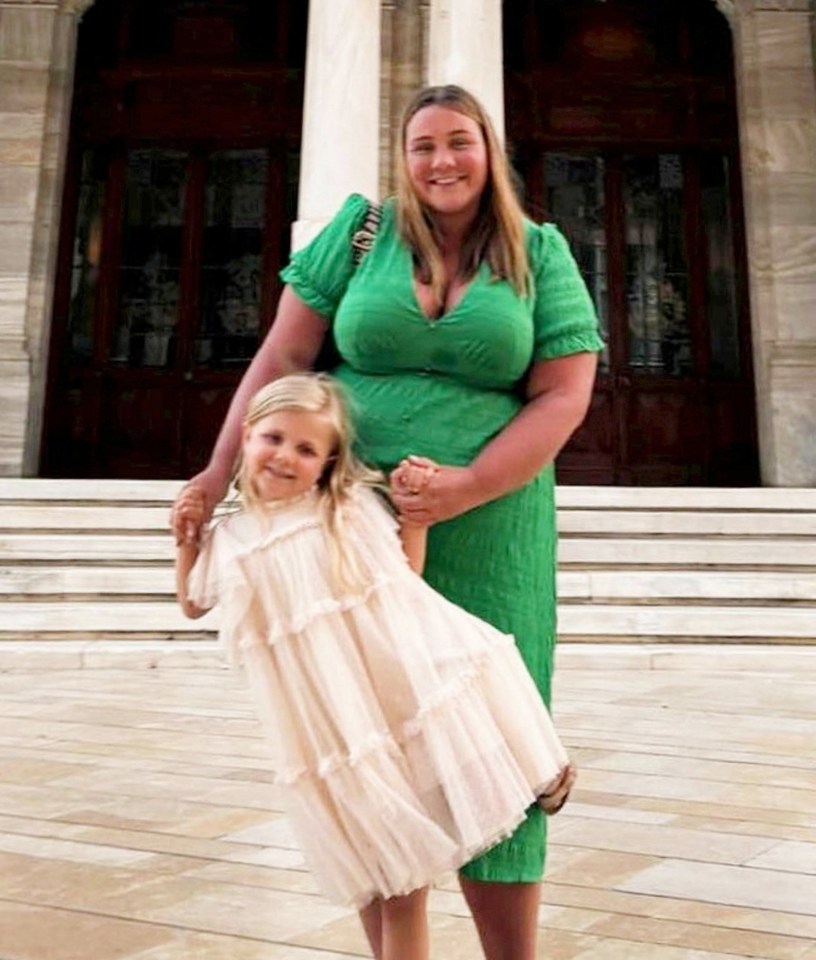 Avy Berry, 6, pictured with mum Fearne Collins, suffered a stroke after a bout of chickenpox