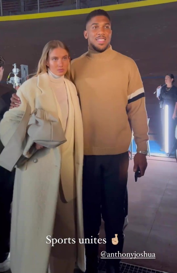 Anthony Joshua and Schmidt hang out at Milan Fashion Week