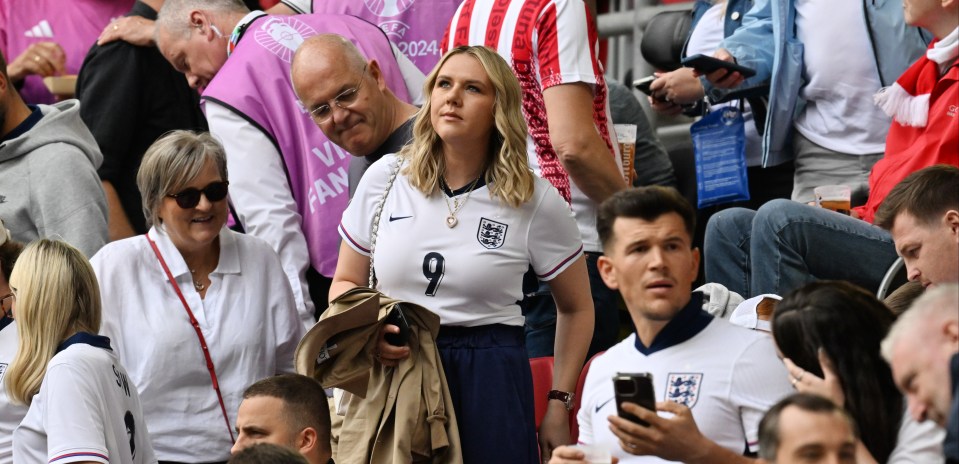 Harry Kane's wife Katie Goodland was in attendance