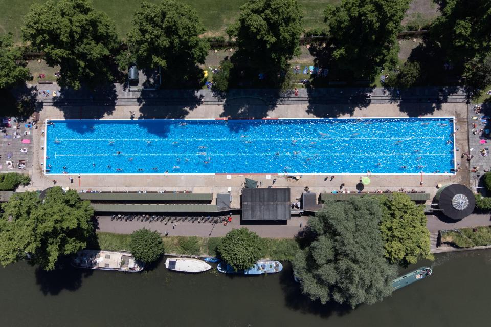 Jesus Green Lido is 91m long - more than triple a standard pool