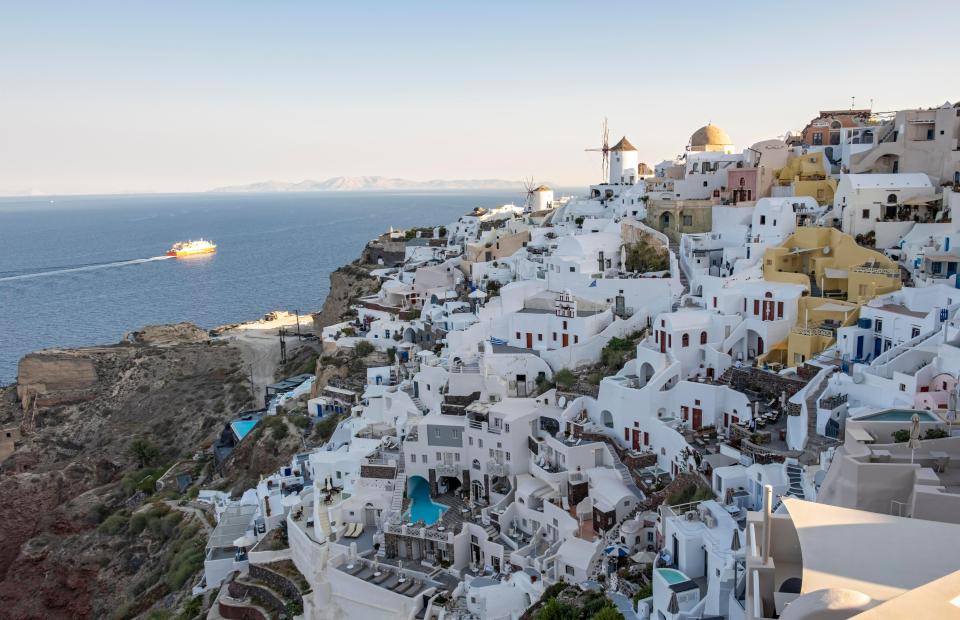 Close to 3.5m tourists are expected to visit Santorini in Greece this year