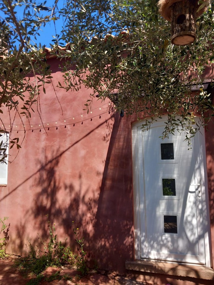 The cottage is solar powers and a well provides water