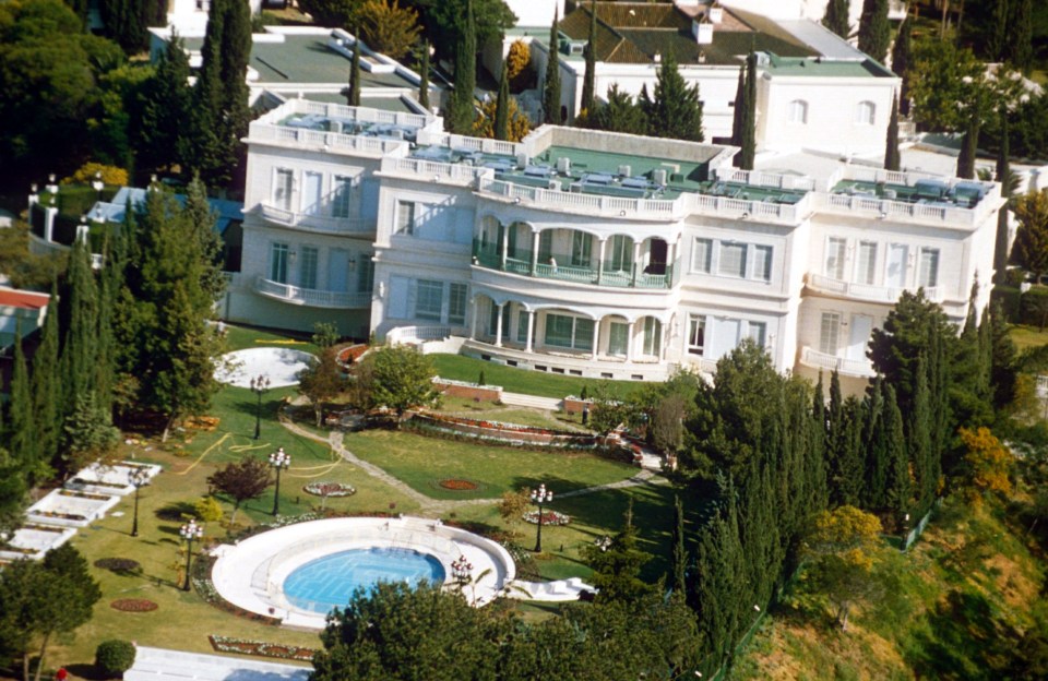 an aerial view of the king fahd summer residence in marbella spain