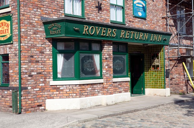 The Rovers Return Inn on the Coronation Street set.