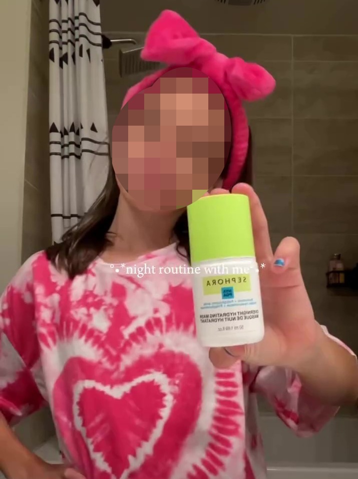 The little girl's video was shared on her mum's Instagram account where it was widely criticised