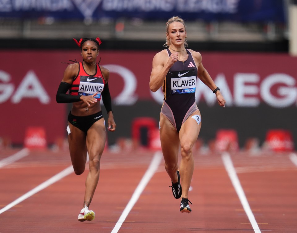 Dutch runner Klaver competes in the 200m, 400m and 4x400 relay events