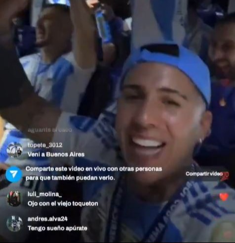 Fernandez filmed Argentina's national team chanting a vile song after France's players