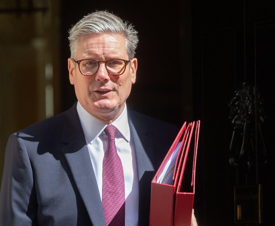 Sir Keir Starmer leaving Downing Street this morning