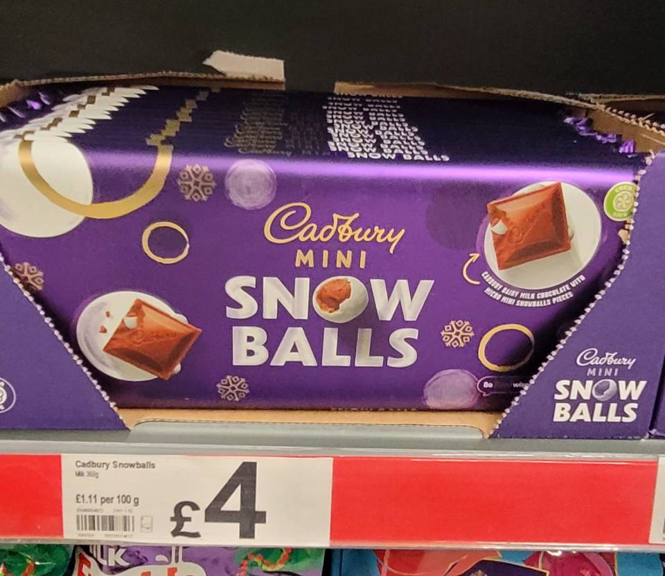 Cadbury Snowball bars are based on the popular sweets