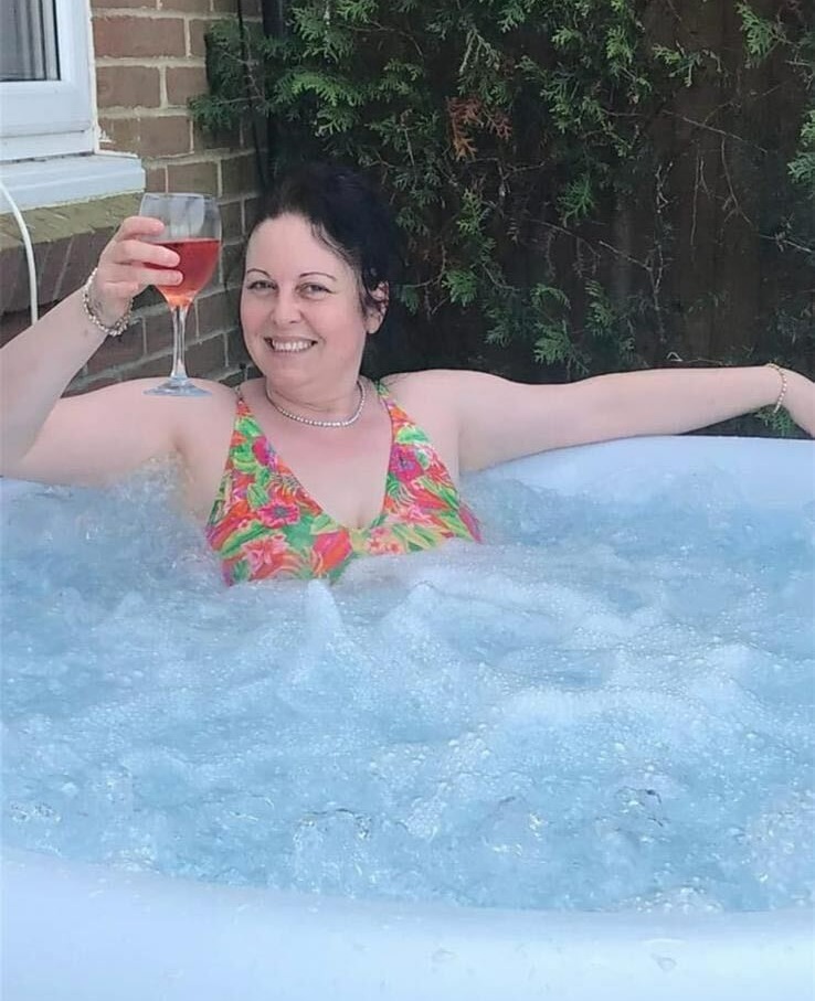 Tracey's hot tub is loved by everyone in the family