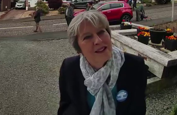 Theresa May out and about in Perthshire