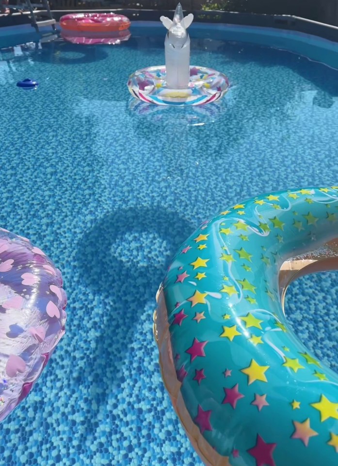 The mum-of-four said that the pool was worth all the money and effort since her family love it so much