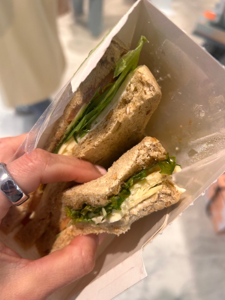 Just watch the saturated fat intake for the rest of your meals, as this sandwich is high in it