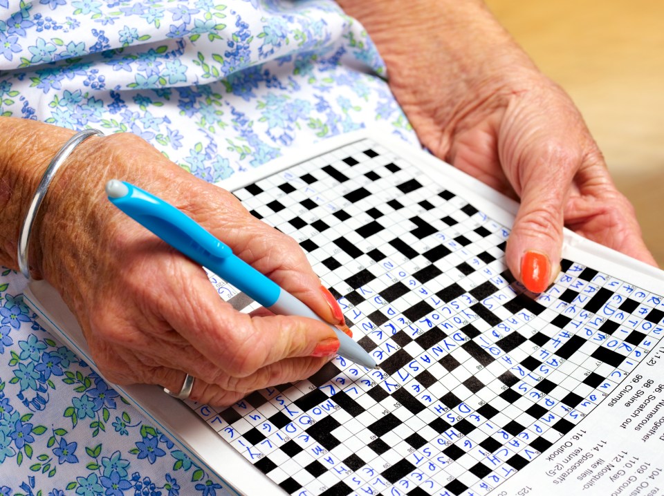 Keep your brain active by doing crosswords