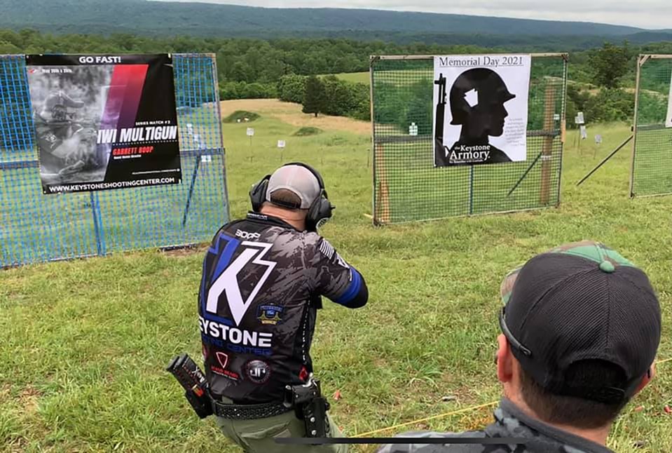 Target practice on the range at the Keystone centre