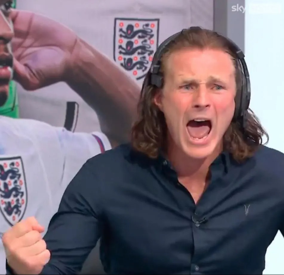 Gareth Ainsworth was covering England's match on Sky Sports