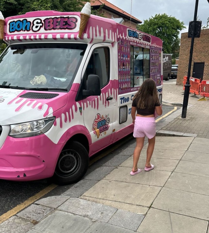 An ice cream van popped along for some added sweet treats