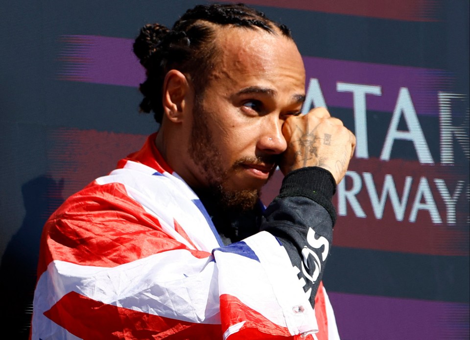 He shed a tear on the podium at Silverstone as the national anthem played