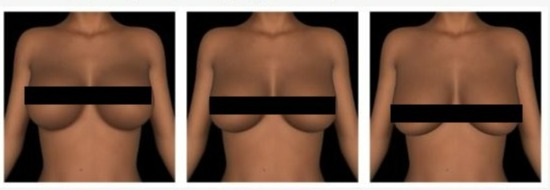 Participants were shown manipulated images of boobs with various different sizes and shapes and asked questions about aggression