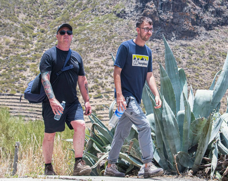 Jay Slater's father Warren and Brother Zak (pictured) searched the treacherous terrain in hopes of finding the missing teen