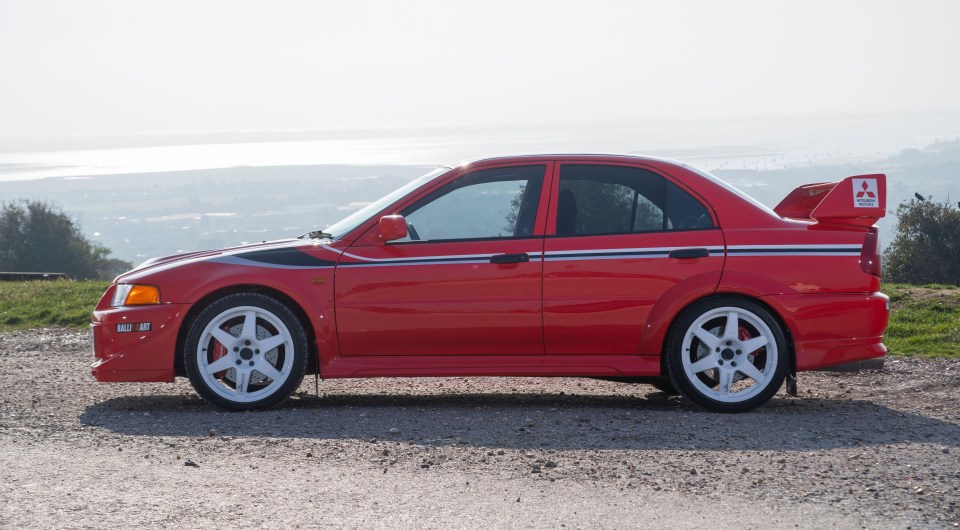 This Mitsubishi Lancer Evo VI celebrates a motorsport great