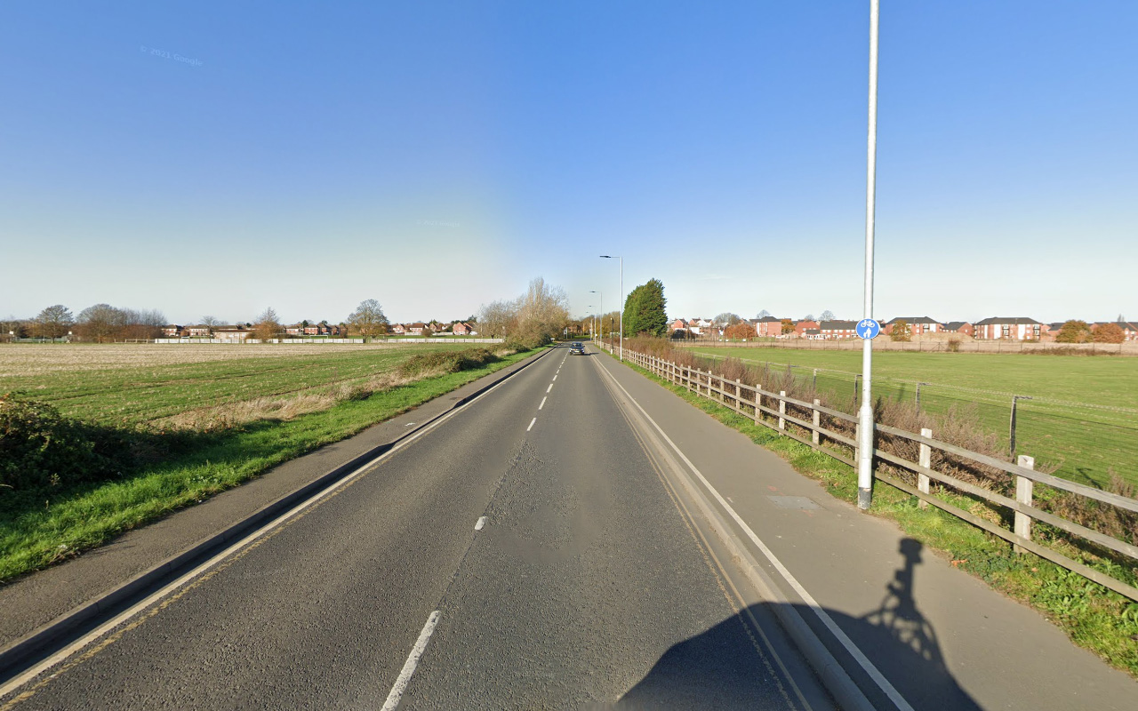 The death happened on the A600 High Road in Bedfordshire