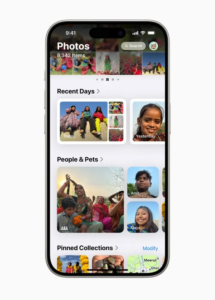 An all-new Photos app has landed on iOS 18 preview