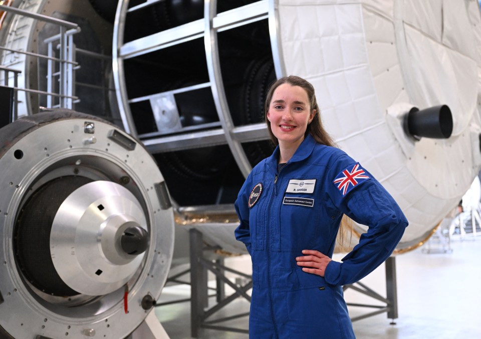 ESA astronaut candidate Britain's Rosemary Coogan poses after a press conference of the European Space Agency (ESA) 2022 class of astronauts at the European Astronaut Centre (EAC) in Cologne, western Germany on May 3, 2023. - Five new ESA astronaut candidates took up duty at the European Astronaut Centre to be trained to the highest level of standards as specified by the International Space Station partners. (Photo by Ina FASSBENDER / AFP) / "The erroneous mention[s] appearing in the metadata of this photo by Ina FASSBENDER has been modified in AFP systems in the following manner: [Britain's Rosemary Coogan] instead of [Sophie Adenot from France]. Please immediately remove the erroneous mention[s] from all your online services and delete it (them) from your servers. If you have been authorized by AFP to distribute it (them) to third parties, please ensure that the same actions are carried out by them. Failure to promptly comply with these instructions will entail liability on your part for any continued or post notification usage. Therefore we thank you very much for all your attention and prompt action. We are sorry for the inconvenience this notification may cause and remain at your disposal for any further information you may require." (Photo by INA FASSBENDER/AFP via Getty Images)