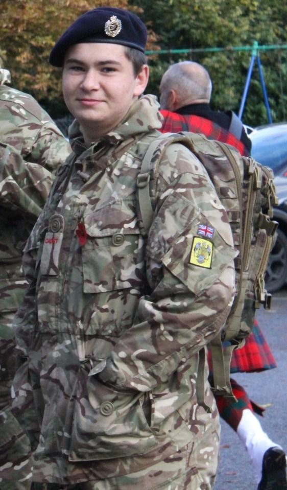 Jonathan was an active member of the Army cadets