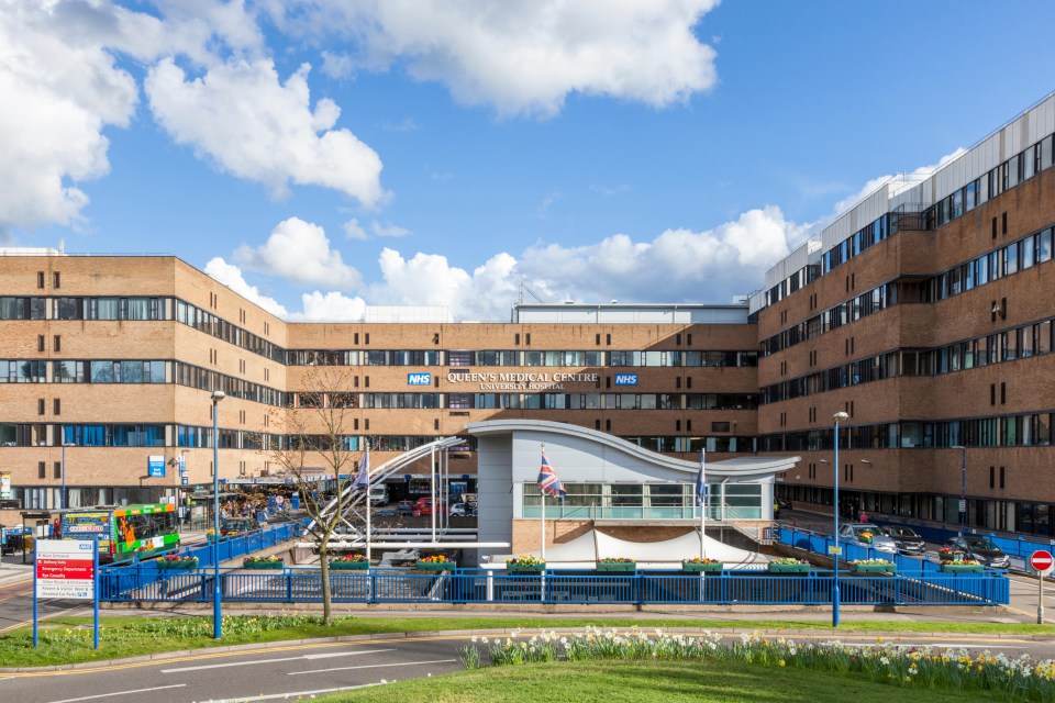 Queen's Medical Centre in Nottingham is as busy as ever tonight