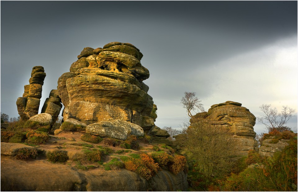 Brimham Rocks is a popular place for skilled rock climbers, but also for children who want to scramble through tight spaces