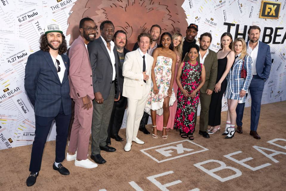 Cast of The Bear Season 3 attending the premiere on June 25, 2024 in Hollywood